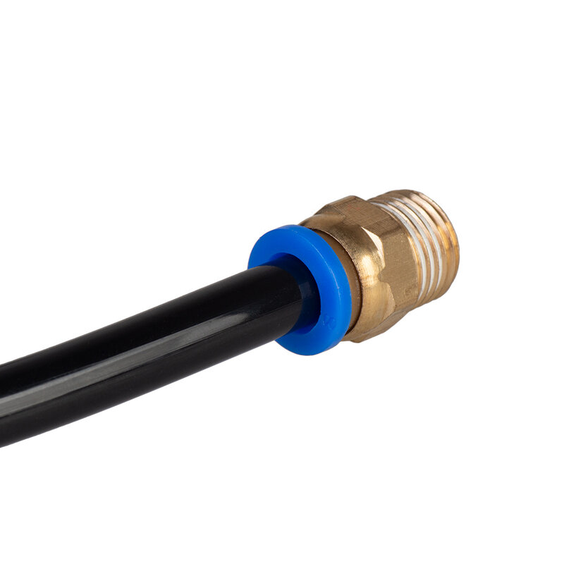 Tubo de mangueira de 8mm 1/4 "bsp 1/2" 1/8 "conector de tubulação de ar de suspensão de ar rosca macho acoplamento rápido encaixe de bronze pc ar pneumático