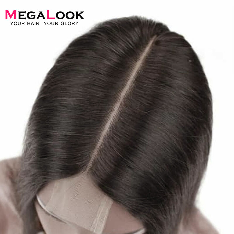 Megalook 2X6 Verschluss Kim k Menschliches Haar Verschluss 2*6 spitze Gerade Remy Brasilianische Natürliche Farbe mittleren Teil
