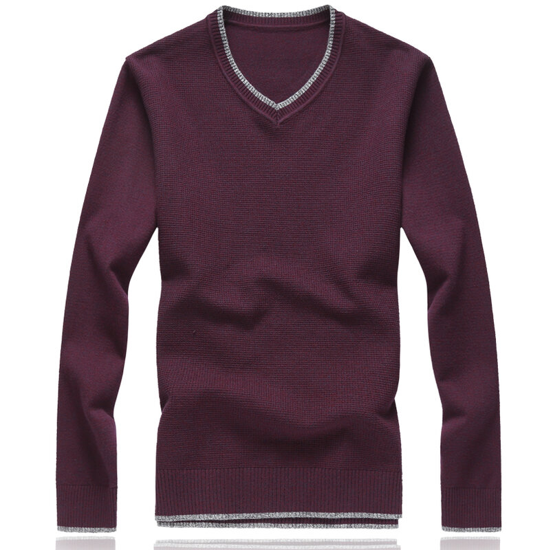 Suéter informal de manga larga para hombre, ropa con solapa de color sólido de gran tamaño, a la moda, clásico, de negocios, marca de otoño