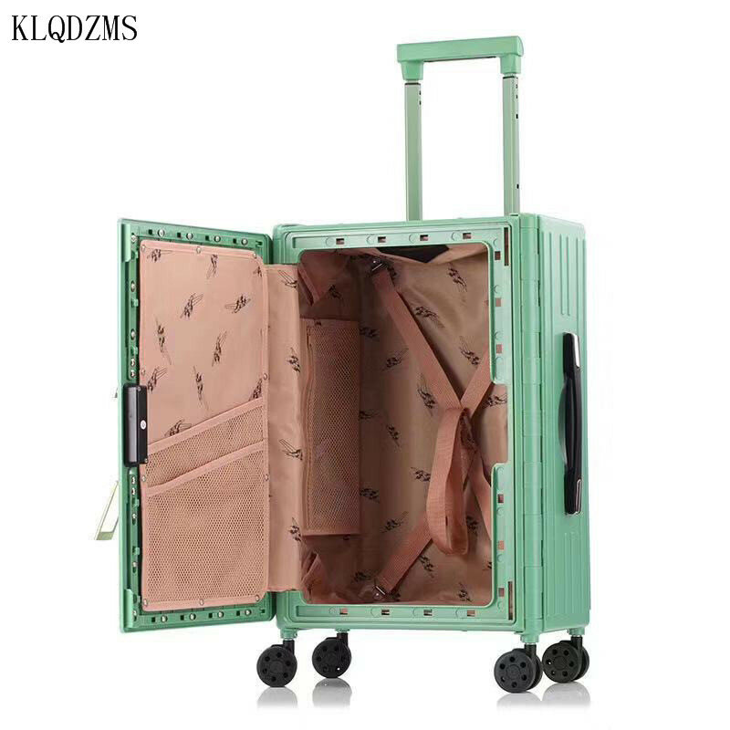 KLQDZMS 크리에이티브 여행 가방, 초박형 접이식 트롤리 러기지 PC, 혁신적인 캐빈 롤링 백, 20 인치, 신제품, 인기 판매