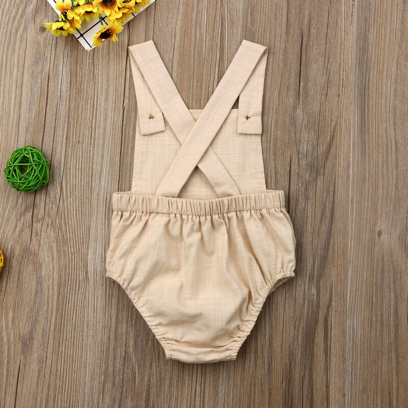11 farbe Neugeborene Jungen Mädchen Body Sommer Taste Overall Striped Beiläufige Sleeveless Backless Solide Outfits Kleidung