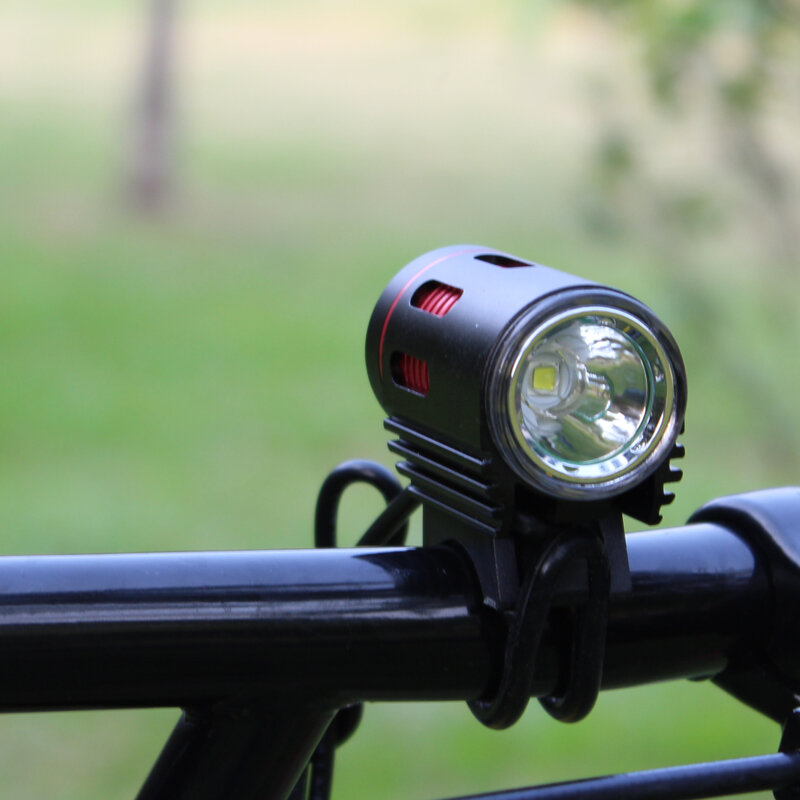 Linterna frontal para bicicleta, luz LED de 3000LM, XM-L2, puerto de CC, 4 modos