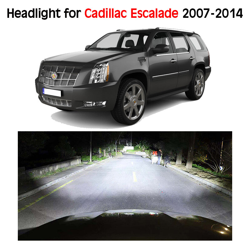 캐딜락 에스컬레이드 ESV EXT 2007 - 2014 키트 Hid 크세논 램프 헤드 라이트 전구 로우 빔 램프 6000K 액세서리, 자동차 전구