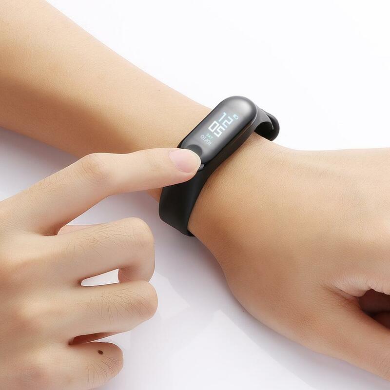 M3 smartwatch pulseira inteligente monitor de freqüência cardíaca pressão arterial à prova dwaterproof água banda inteligente m3 pulseiras smartband
