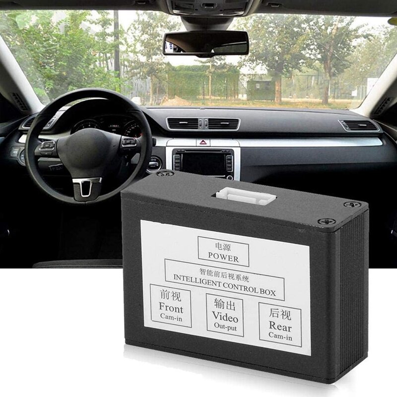 Car Front View Switcher Camera Parking Camera Converter Front Rear View Video Switch Channel Control Box
