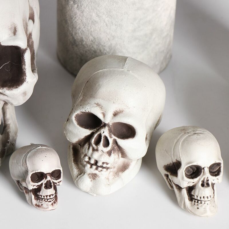 Alle Größe menschlichen Schädel Kopf Skelett Halloween-Stil Foto Requisite Home Party Dekor Spiel liefert