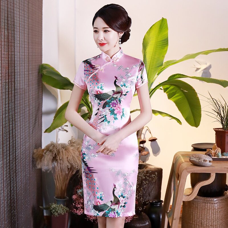 Gaun Pesta Malam Wanita Baru 2022 Gaun Cheongsam Ramping Tiongkok Tradisional 6XL Gaun Klasik Vestido Wanita Seksi