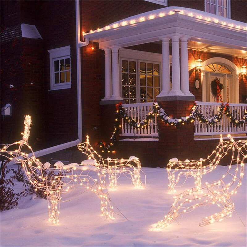 1M 2M 5M 10M Koperdraad Led String Lights Waterdicht Holiday Verlichting Voor Fairy Kerstboom wedding Party Decoratie