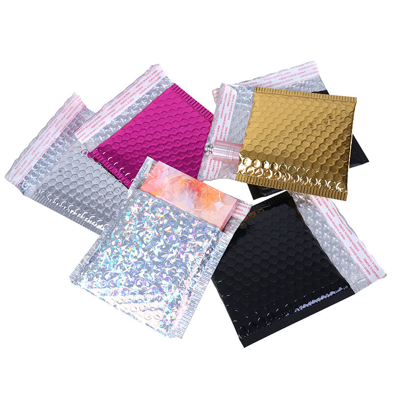 10pcs Lipstick Packaging Padded Envelopes Gift Bag Bubble Mailing Envelope Bag Hot! Shipping Bubble Mailers Gold Paper