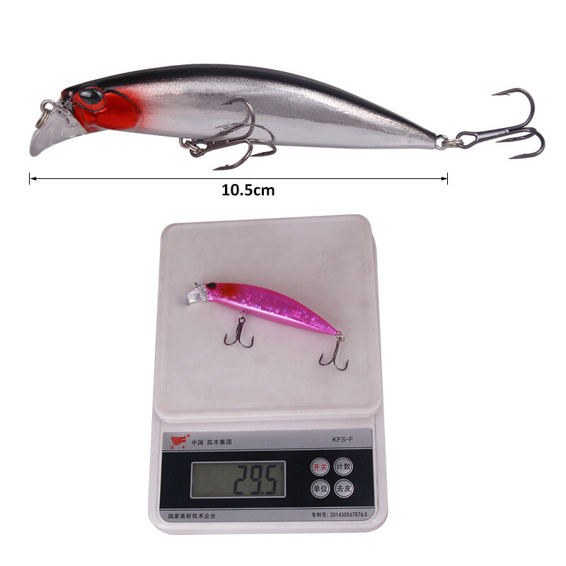 Classic Minnow Fishing Lure 30g 9.5cm 3D Eyes Hard Bait Fake Fish Crank Bait Wobblers Artificial Swim Bait Peche Fishing Tackle