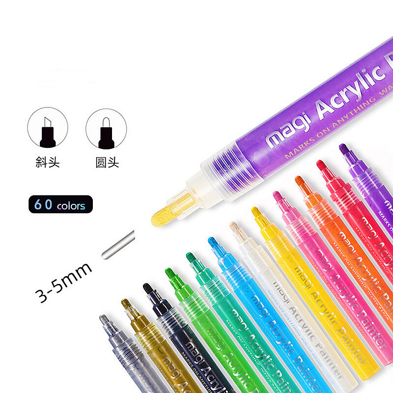ปากกามาร์กเกอร์สำหรับวาดภาพมังงะแบบ8/12/28 spidol warna อุปกรณ์ศิลปะปากกาพู่กันเคลือบแอลกอฮอลล์