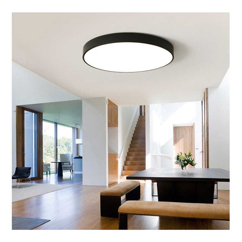 Indoor Ceiling Led Lights Panel Home Decoration Modern For Living Kitchen Pendant Round Lamp Bedroom For Dining Room Fixture