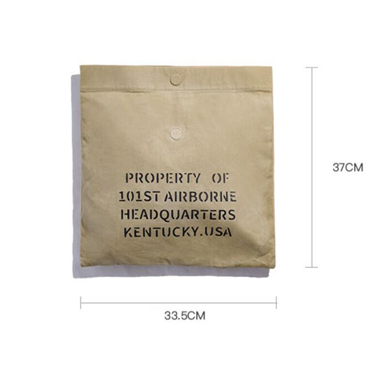 ZFTL-Retro Khaki Oil Wax Clutch Bag para homens, bolsa de ferramentas americana, saco de embreagem de impressão casual masculino, novo, 2023