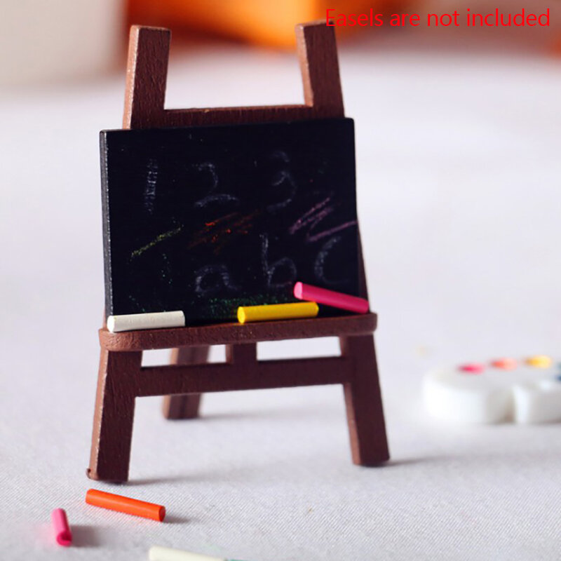1 conjunto de casa boneca mini blackboard + giz micro paisagem decoração brinquedo modelo diy crianças acessórios do quarto pequeno blackboard