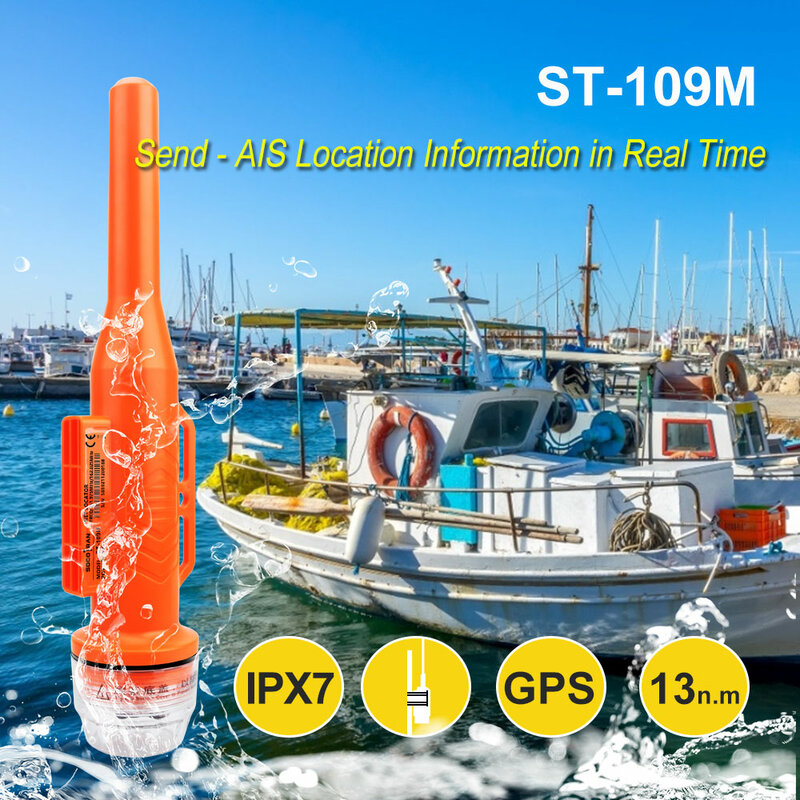 Socotran ST-109M Marine Bateau Utiliser Filet De Pêche Mètre De Position Envoyer AIS Emplacement avec Antenne IPX7 GPS Anti-perte Tracker Localisateur