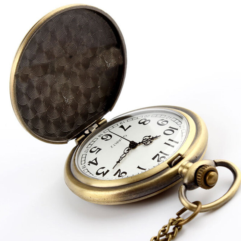 メンズクォーツ時計,グリーン翡翠クリスタルクォーツ,大きなポケット,ネックレスペンダント,ギフト,p52