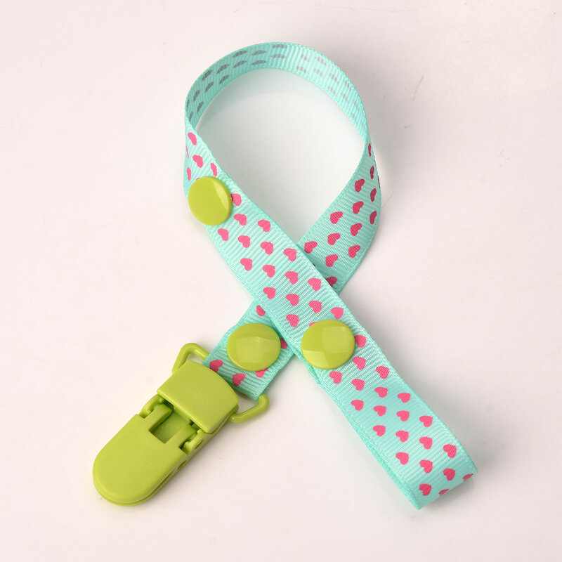 Dot Bayi Rantai Dot Anti-Drop Rantai Gigitan Gigitan Mainan Bayi Dot Cinta Antijatuh Klip