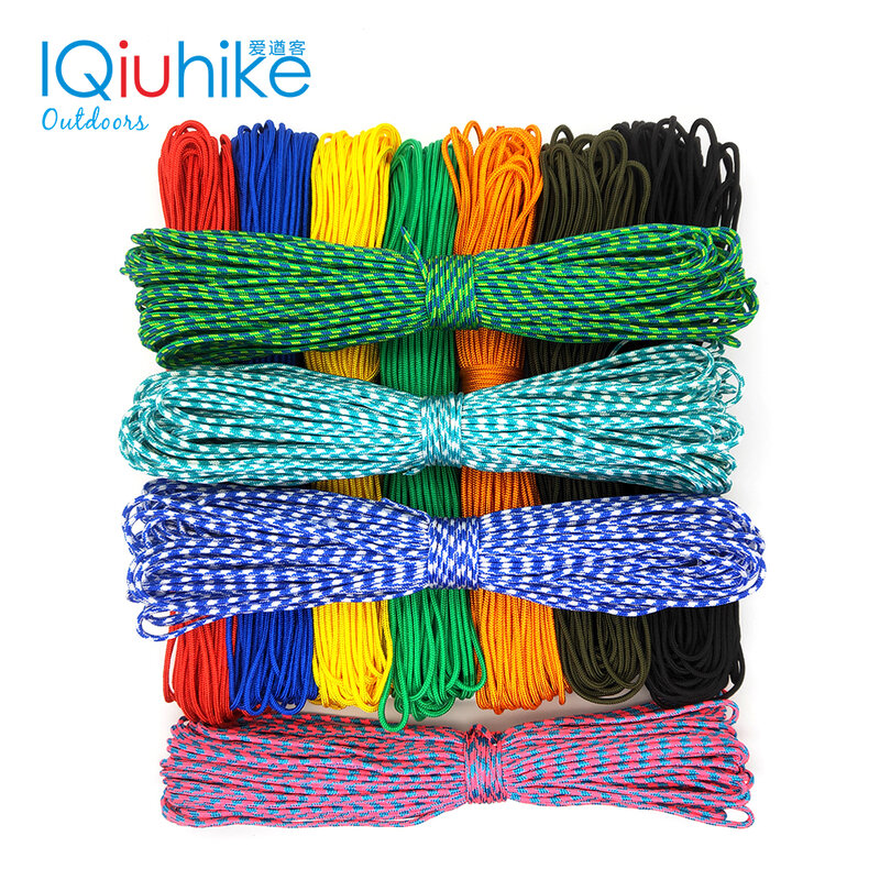 2019 NEW 100 Colors Paracord 2mm 100 FT,50FT ,25FT One Stand Cores Paracord Rope Paracorde Cord For Jewelry Making Wholesale
