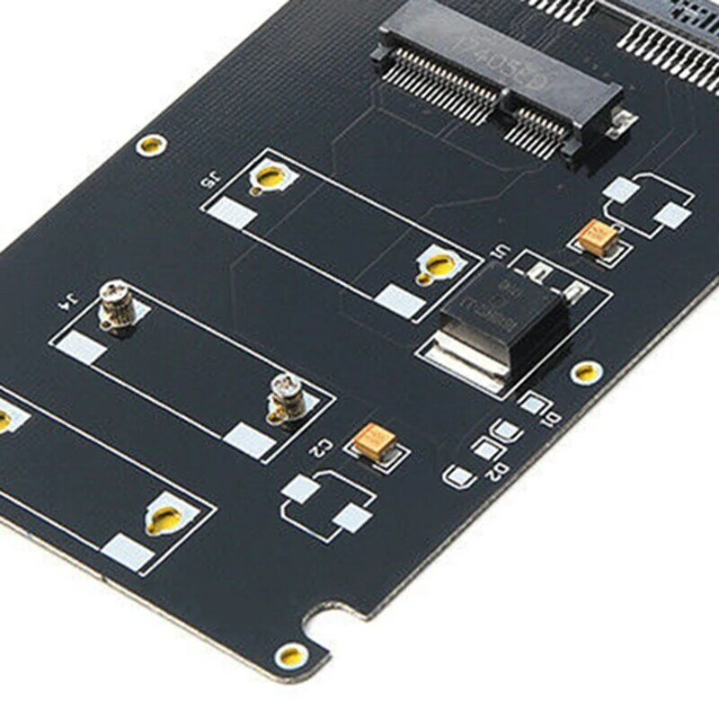 Mini Pcie mSATA SSD zu 2,5 zoll SATA3 Adapter Karte mit Fall 7 mm Dicke schwarz