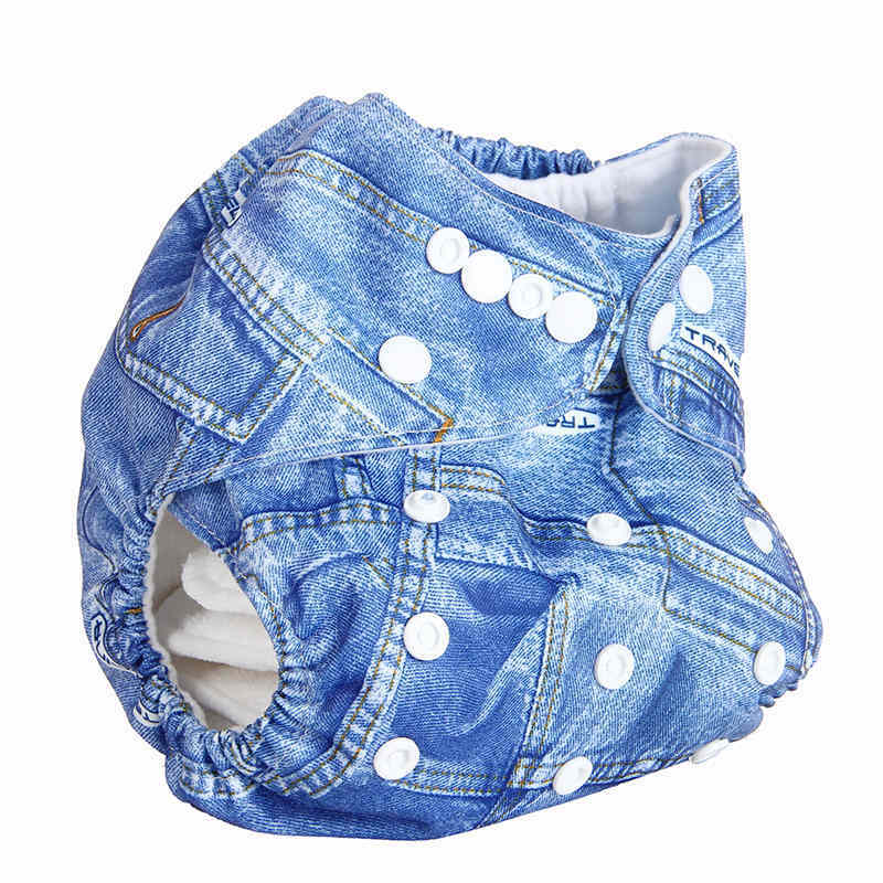 Модный моющийся ткань для новорожденных подгузники с карманами Водонепроницаемый мультфильм милый свитер для мальчиков и девочек в стиле подгузники многоразовые вкладыши для тканевых подгузников костюм 0-2years