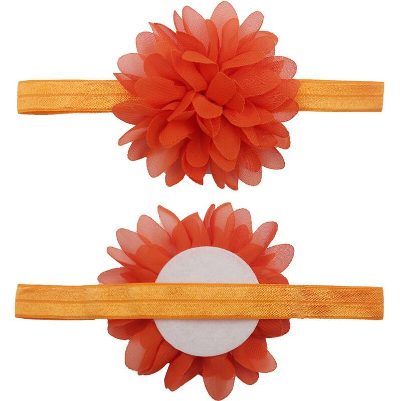 30PCS Girls Headbands Chiffon Flower Bows Soft Strecth Bands Hair Accessories for Newborns Infants Toddlers and Kids