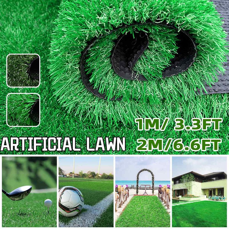 Artificial Grass Turf Carpet Artificial Grass Outdoor Rug Synthetic Fake Faux Grass Garden Lawn Landscape Plant Decoration