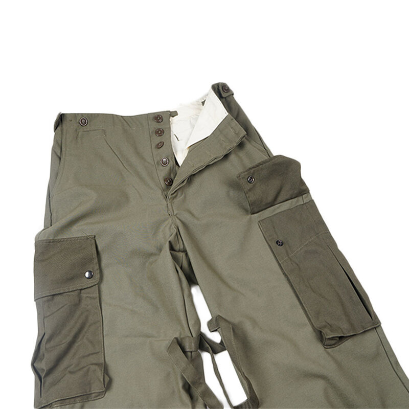 Pantalones de uniforme de algodón puro, color verde militar, para exteriores, M43