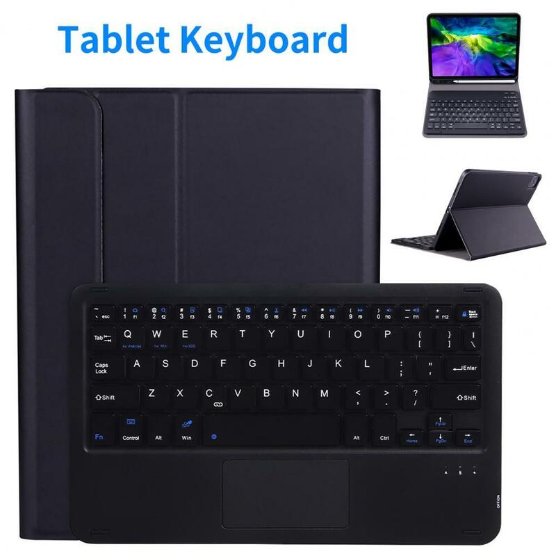 Teclado de tableta compatible con Bluetooth para iPad Po 11 2021, teclado inalámbrico para PC, Touchpad, funda de teclado inalámbrico