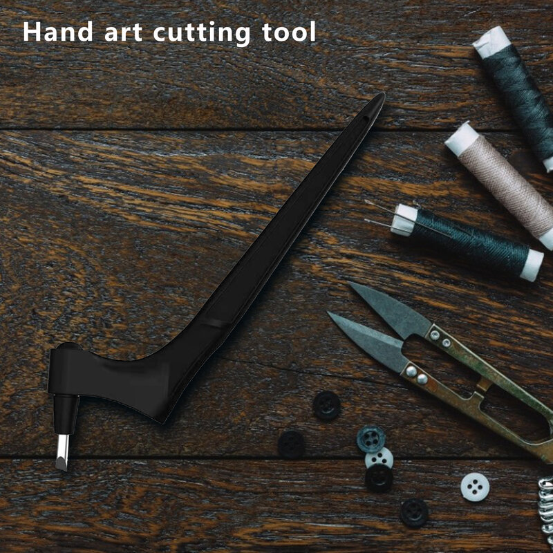 Herramienta de corte de arte, cortador artesanal, rotación de 360 grados, de acero inoxidable, herramienta de corte de papel de grabado manual