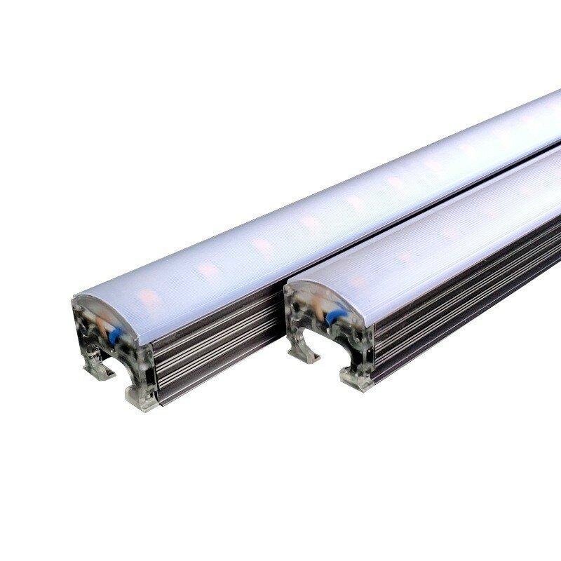 Luces LED de línea impermeable para exteriores, 1m, 0,5 m, DMX512 RGB, blanco cálido/blanco, DC24V, Control externo Digital monocromático DMX, 10 Uds.