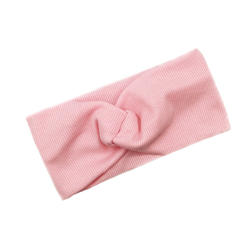 1 PCS Spring Summer Solid Color Baby Headband Girls Twisted Knotted Soft Elastic Baby Girl Headbands Hair Accessories