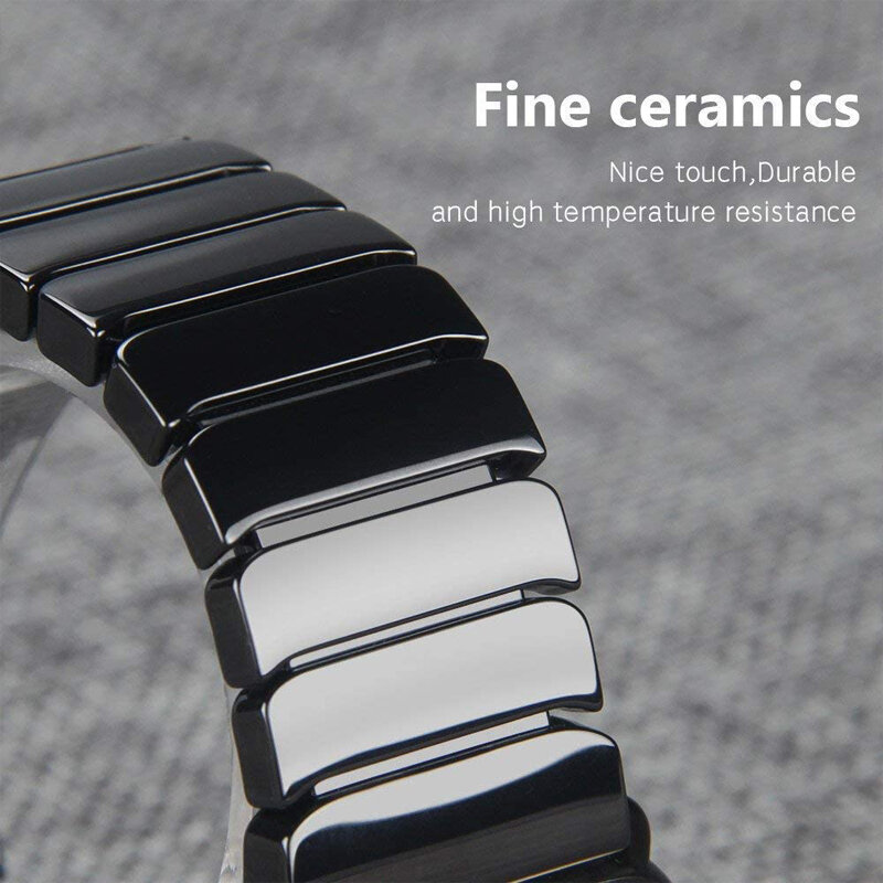 Bracelet en céramique pour apple watch, 44mm 40mm 41mm 45mm 42mm 38mm, pour iwatch SE/7/6/5/4/3, accessoires