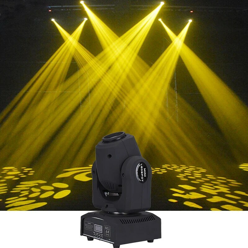 Mini foco de luz LED con cabezal móvil, luz con placa Gobos y placa de Color de alto brillo, 30W, DMX512