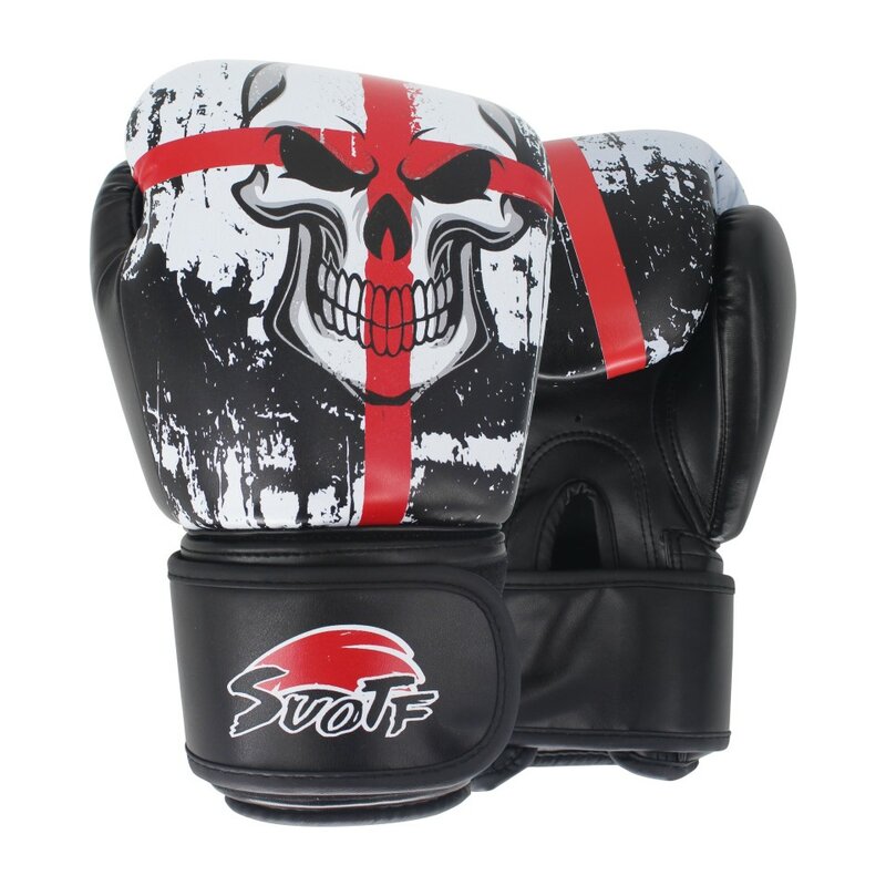 SUOTF MMA dragón Guerrero boxeo deportes guantes de cuero Tiger Muay Thai Boxing pads lucha mujeres/hombres sanda boxe guante tailandés caja mma
