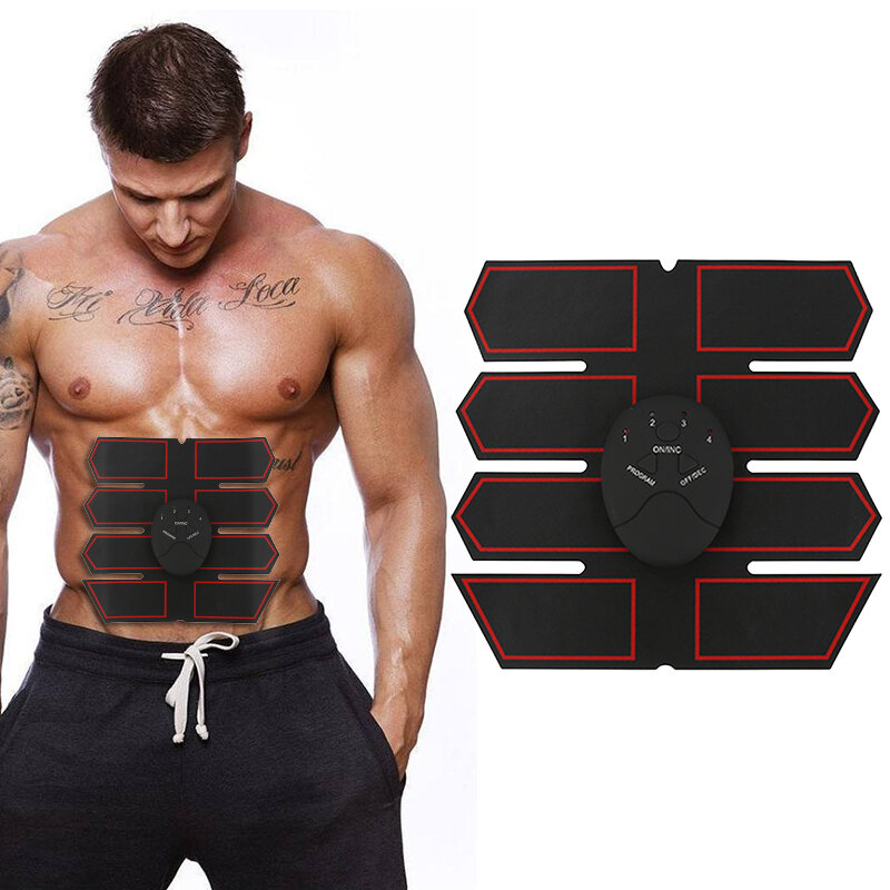 El último estimulador de músculos abdominales delgados seis modos inteligente eléctrico ABS músculo Abdominal entrenador masajeador esculpir el cuerpo