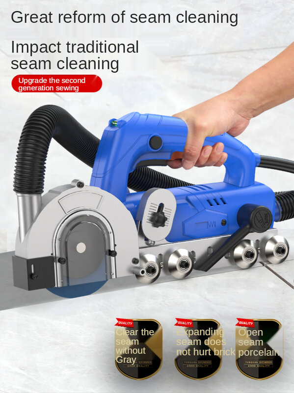 Máquina de limpieza de hendiduras eléctricas para el hogar, limpiador de juntas de azulejos, herramienta de ranurado, 220v, 1200W