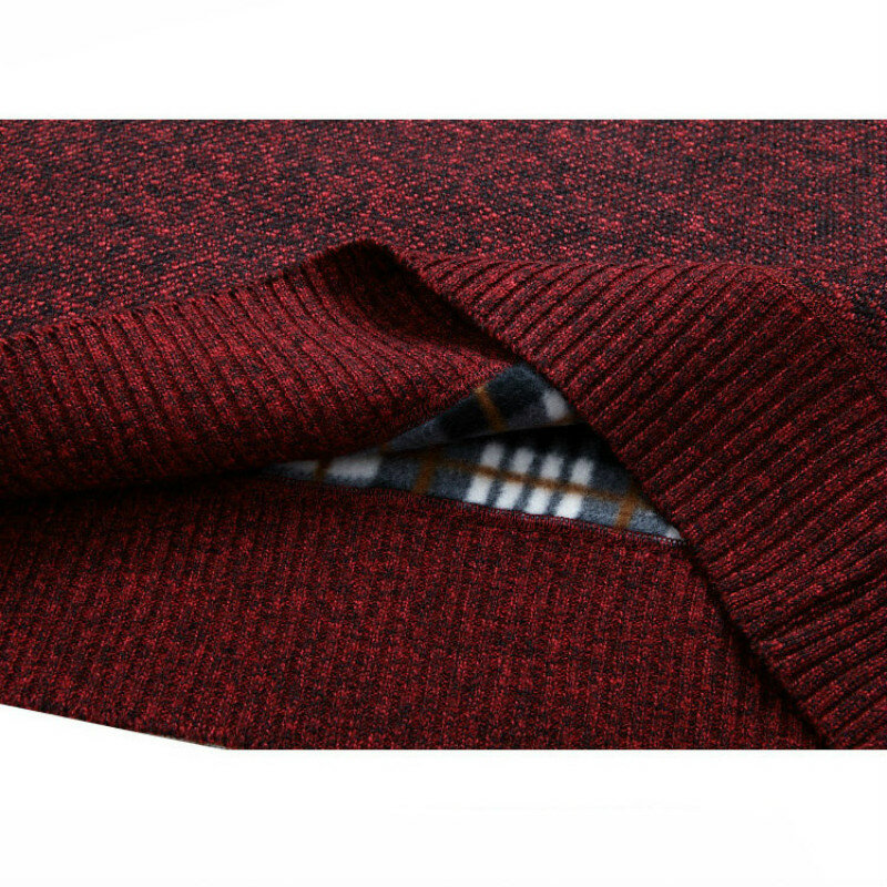 Jersey de punto grueso y cálido para hombre, jersey de manga larga con cuello alto y media cremallera, ropa cómoda, Otoño, 2023