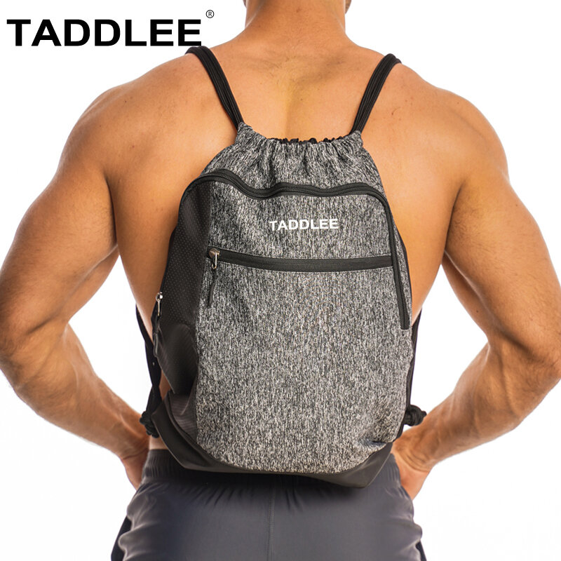 Taddlee-브랜드 드로스트링 백팩 스트링 백 배낭, 방수 체육관 해변 요가 스포츠 풀 방수 경량 가방