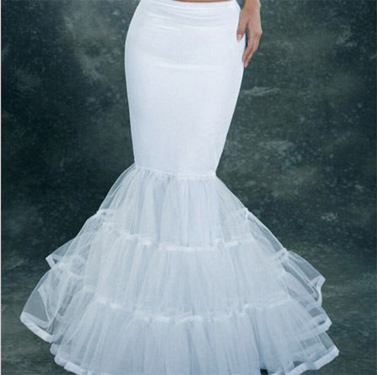 Mermaid Petticoat 1 Hoop Elastic Trumpet Crinoline Wedding Accessories Hot Sale High Quality 2022