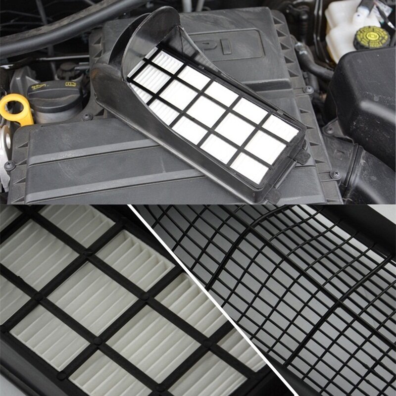 Filtro de aire para coche, conjunto de filtro externo para Volkswagen 2011-2021 Polo Jettas Santana 2011-2019/Skoda Fabia Rapid 2011-21, 3 piezas