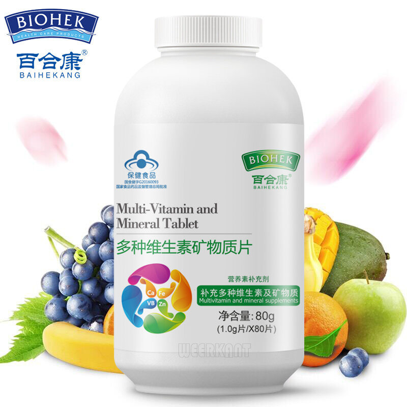 Multivitaminen En Mineralen Tablet Multi Vitamine Multimineral Supplement