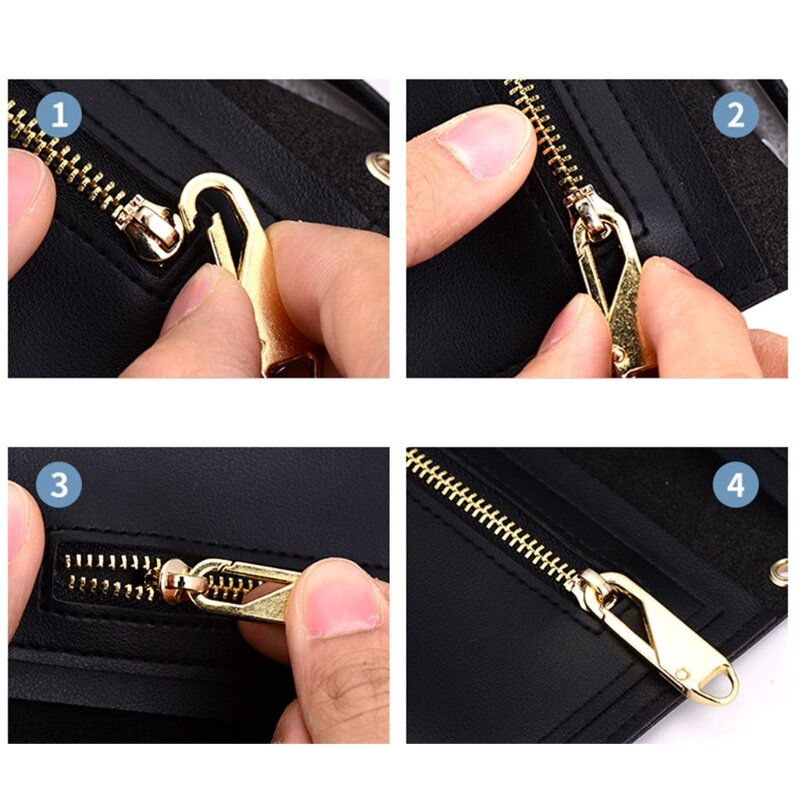 1PC Zipper Pull Ersatz Reparatur Kit Slider Pull Tab Universal Fixer LX9F