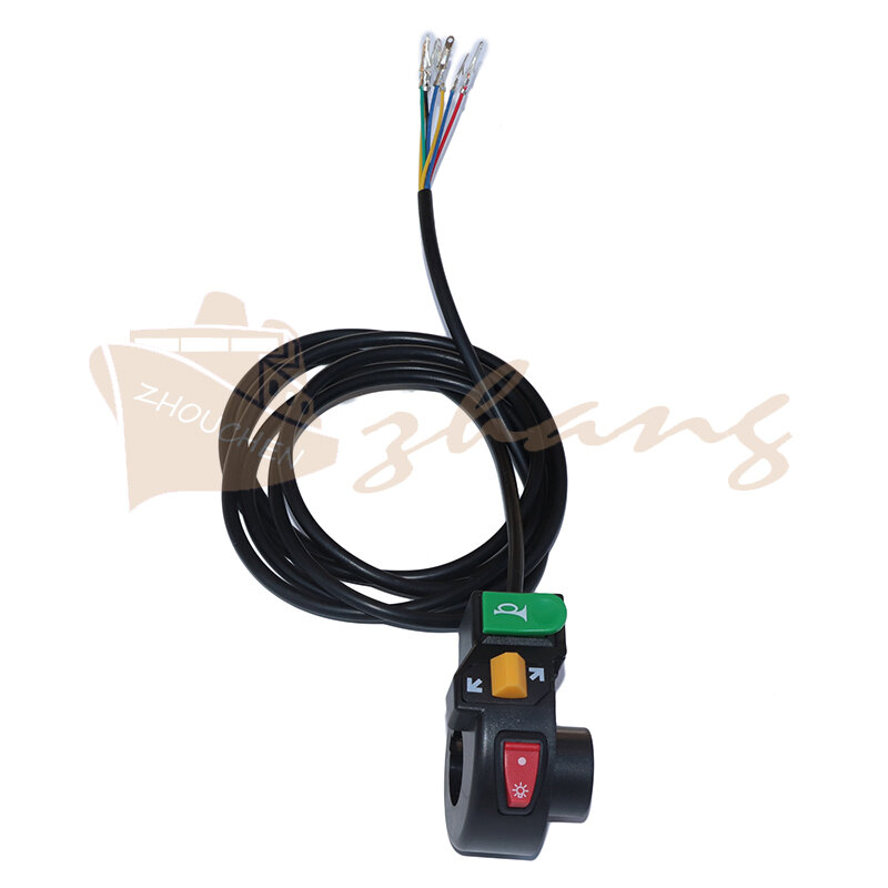 22mm Motorcycle Handlebar Control System Three-function Left Headlights Turn Signal Horn Switch Motorcycle Accessories
