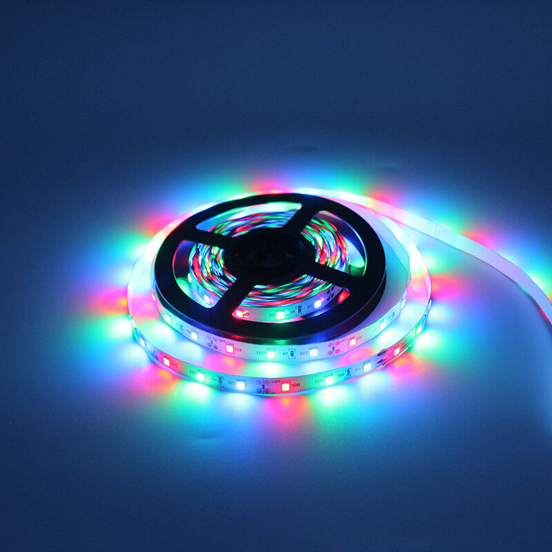 Tira de luces LED RGB de 12V, 1m, 2m, 3m, 4m, 5m, cinta de luces LED Flexible SMD2835, 60LED/M, retroiluminación de TV, cocina