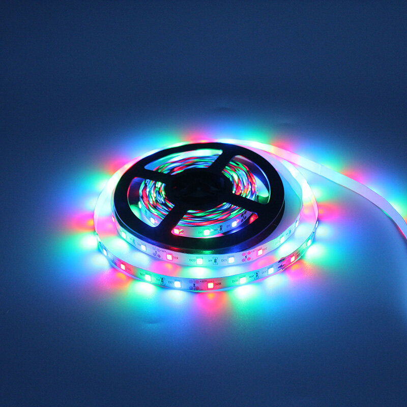 LED Strip Cahaya 12V LED Pita Lampu 1M 2M 3M 4M 5M RGB LED Pita 2835 60LED/M LED Fleksibel Strip Lampu TV Backlight Dapur