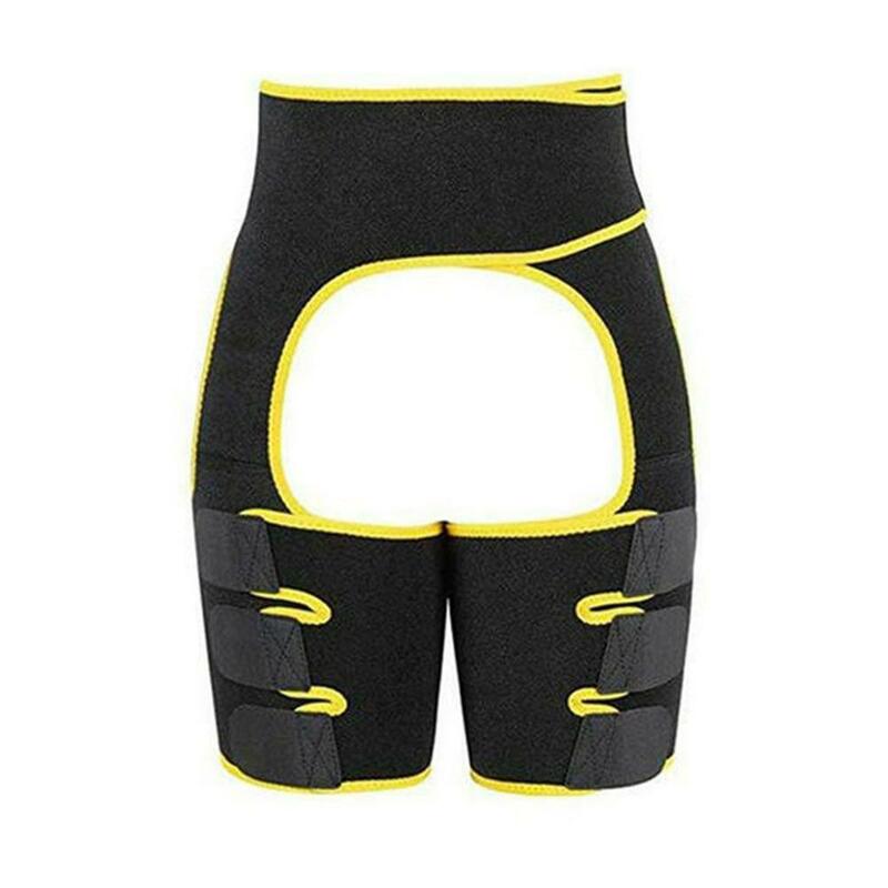 Tre-in-one di Yoga pantaloncini hip cintura di esplosione sudore cintura bodybuilding sport regolabile della vita durevole cintura gamba cintura bicchierini di Yoga