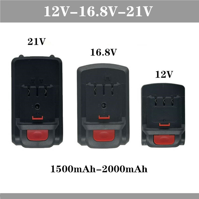 Batería de destornillador eléctrico de gran capacidad, 21V, 18650, taladro de mano, batería de litio recargable, Pacyk, 16,8 V, 21V