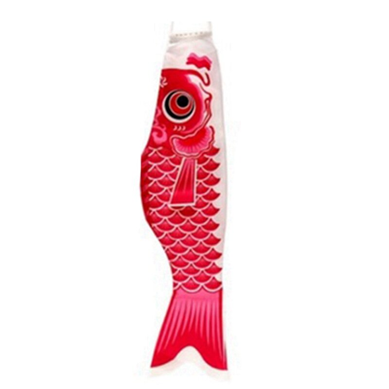 2x Carp Windsock Streamer Fish Flag Kite Cartoon Fish Colorful Windsock Carp Wind Sock Flag Koinobori 70cm Pink & Green