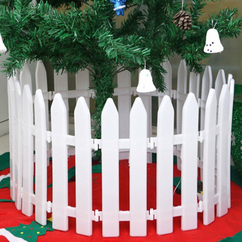 Valla de plástico de 11x29cm, para jardín, interior, jardín de infancia, flores, jardín, verduras, decoración navideña pequeña