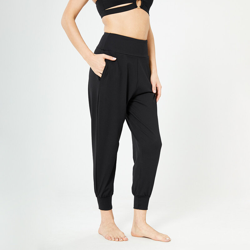 Calças femininas de cintura alta soltas leggings femininas imprimir calças de yoga casual esporte fitness jogging mulher calças justas
